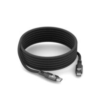 Energy Sistem Magnet Roll Cable USB-C 2.0 - Hasta 60W y 480Mbps - Compatible con PowerDelivery - Recubierto con PVC y Algodon - 1.5 Metros - Color Negro