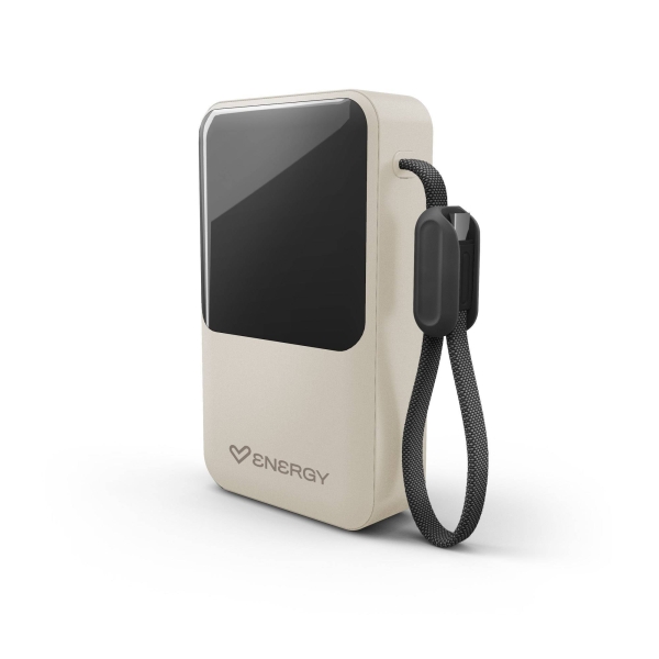 Energy Sistem Pro Powerbank 20000 mAh - 45W - Tecnologia Intelligent Power Delivery - 2 Puertos Para Carga Simultanea - USB-C y USB-A - Sensor NTC - Color Champagne