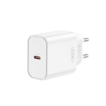XO CE32 Cargador de Pared - Potencia 20W - USB-C - Power Delivery 3.0 - Carga Rapida - Policarbonato - Color Blanco
