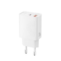 XO L161 Cargador de Pared - USB-A 18W - USB-C 20W - Carga Rapida - ABS - Color Blanco