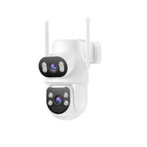 XO CR19 Camara de Vigilancia Motorizada 4G - Resolucion 4MP - Panel Solar 7.5W - Bateria 7800mAh - Deteccion de Movimiento - Vision Nocturna 15m - Tarjeta microSD hasta 128GB - Color Blanco
