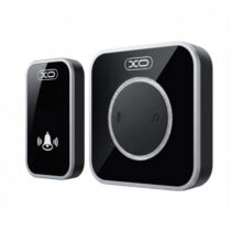 XO SF11 Timbre Inalambrico - Alcance hasta 300m - 60 Tonos - Aviso Luminoso LED - ABS - Instalacion sin Obra - Receptor Enchufable - Aviso Luminoso - Color Negro