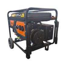 Blim Generador Electrico a Gasolina - Potencia 6kW - 6.5kW Maximo - Cilindrada 420cc - OHV 4 Tiempos - Deposito 25L - 8h de Autonomia - Arranque Manual - 74kg - 700x540x580mm - Color Negro y Naranja