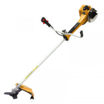 Blim Desbrozadora a Gasolina - Cilindrada 51.7cc - Potencia 1.6kW - 2 Tiempos - Eje 28mm - Cuchilla 3T - Cabezal de Hilo de Nylon - Arnes Profesional - Corte 255/415mm - Color Amarillo y Negro