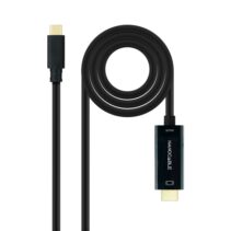 Nanocable Cable Conversor de Video - USB-C a HDMI 1.4 - 4K a 30Hz - Longitud 1.8m - Macho a Macho - Color Negro