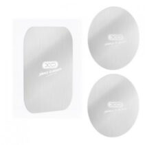 XO Pack de 3 Laminas Magneticas para Smartphone - 2 Redondas y 1 Rectangular - Compatible con Soportes Magneticos - Adhesivas - Universal - Color Blanco