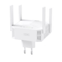 XO TX01 Repetidor WiFi - Doble Banda 2.4 y 5GHz - 300Mbps en 2.4GHz - 867Mbps en 5GHz - Antena Externa Omnidireccional - Enchufable - Color Blanco