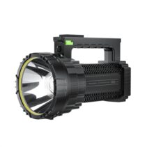 XO YH21 Linterna LED Multifuncion - Flujo Luminoso 550lm - Potencia 8W - Bateria 2400mAh - Duracion hasta 13h - Modo Flash - Correa de Hombro - ABS - Color Negro