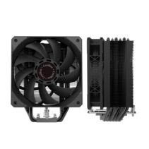 Coolbox H6 Black Disipador Multizocalo - 6 Heatpipes - 240W TDP - Ventilador 120mm - Velocidad Max. 2000rpm - Color Negro