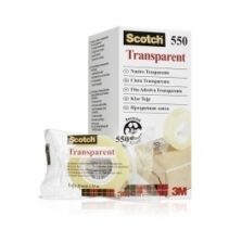 Scotch 550 Cinta Adhesiva 19mm x 33m - Embolsada Individualmente - Transparente