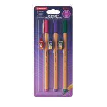 Stabilo Point 88 K-Pop Demon Hunter Pack con 3 Rotuladores de Punta Fina de Fibra - Trazo de 0.4 mm - Tinta con Base de Agua - Colores Surtidos