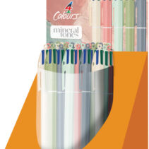 Bic 4 Colours Mineral Tones Expositor con 30 Boligrafos de Bola Retractil - 5 Colores Diferentes - Punta Media de 1.0mm - Colores Surtidos