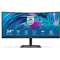 Philips E Line 346E2CUAE/00 Monitor 34" LED Curvo WQHD+ 100Hz FreeSync Premium - Respuesta 1ms - Altavoces 10W - Ajustable en Altura e Inclinable - 21:9 - HDMI