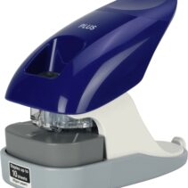 Plus Grapadoras sin Grapas - Capacidad de Grapado 10 Hojas - Funciona como Grapadora y Perforadora 2 en 1 - Fabricada con Plastico Reciclado - Color Azul