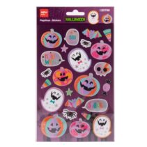 Apli Kids Calabaza Rosa Pack con 24 Pegatinas de Halloween - Perfectas para Decorar Cuadernos