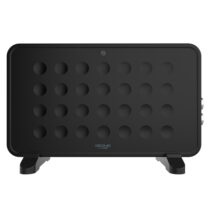 Cecotec Ready Warm 6550 Turbo Convection Design Convector con Pies - 2000W - Cobertura hasta 20m2 - Termostato - 4 Modos - Silencioso - Facil Transporte - 62x26x39cm - Color Negro