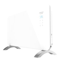 Cecotec Ready Warm 6700 Crystal Connection Convector de Cristal Templado - 1500W - Cobertura hasta 15m2 - Control Wi-Fi con App - LED Tactil - IP24 - 76x7x43cm - Color Blanco