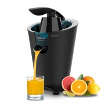Cecotec EssentialVita PowerFresh 1000 Black Exprimidor Electrico de Brazo - 1000W - Boquilla Antigoteo - Filtro de Acero Inoxidable - Apto para Lavavajillas - Conos Desmontables - Color Negro