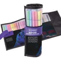 Stabilo Pen 68 K-Pop Demon Hunter Pack Enrollable con 25 Rotuladores de Punta de Fibra - Trazo de 1mm aprox. - Tinta con Base de Agua - Colores Surtidos