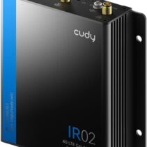 Cudy IR02_EU Router Industrial WiFi N150 4G LTE CAT 4 -  2 Ranuras SIM - 2 Puertos LAN - Montaje en Pared - Color Negro