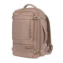 Natec Camel Lite Mochila de Viaje 2 en 1 para Portatiles de 15.6" - Equipaje de Mano de 19 Litros - Color Beige