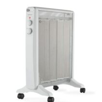 Daewoo DW9508 Radiador de Mica - Potencia 2000W - Termostato Regulable - 2 Niveles de Potencia - Ruedas - Asa de Transporte
