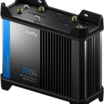 Cudy IR04_EU Router Industrial WiFi N300 4G LTE CAT 4 -  2 Ranuras SIM - 4 Puertos LAN - Alimentacion POE y DC - Montaje en Pared - Color Negro