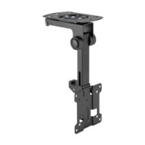 Aisens CT32S-483 Soporte de Techo Para Monitor/TV de 13"-32" - Giratorio y Plegable - Peso Maximo 20Kg - Vesa Maximo 100x100 - Color Negro