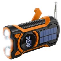 Hama Just In Case Radio Solar 4 en 1 - Powerbank 5.000 mAh - Linterna - Alarma SOS - Carga Solar
