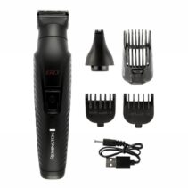 Remington G10 Graphite Kit Barbero Cortapelo - 10 en 1 - Cuchillas de Precision Recubiertas de Grafito - Bateria Recargable - Autonomia Hasta 40 min