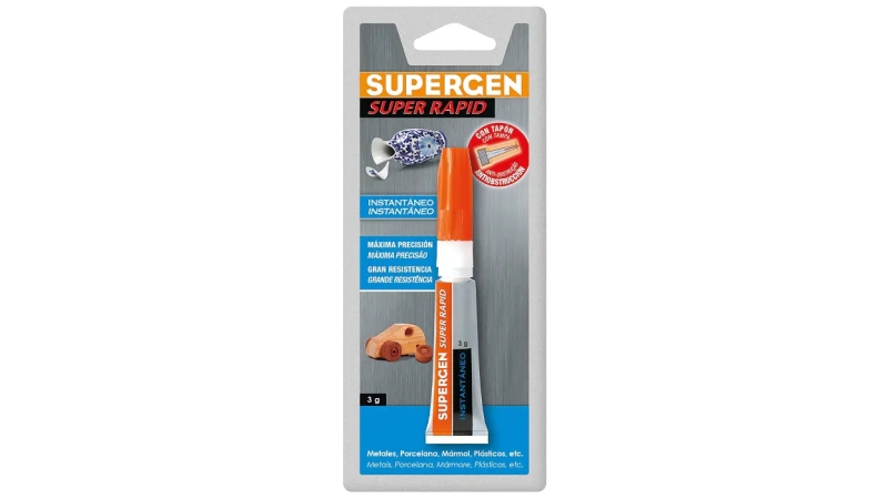 Supergen Pegamento Instantaneo 3gr - Secado Rapido - Transparente