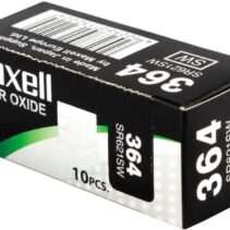 Maxell 364 Pack de 10 Pilas Oxido de Plata 1.55V - SR0621SW