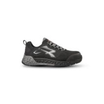 Upower Red Stratos Euron ESD Calzado de Seguridad - Talla 35 - Material U-KNIT Elastico Transpirable - Puntera NanoFiber Sin Metal - Plantilla Antipinchazos - Suela U-Power Foam con Banda de Rodadura HRO - Protección S1PS HI HRO FO SR - Color Negro