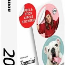 Canon Zink Pack de 20 Hojas de Papel Fotografico Circular Precortado - 2 Circulos de Ø 33mm por Hoja - Despega la parte Posterior del Papel para Utilizar el lado Adhesivo